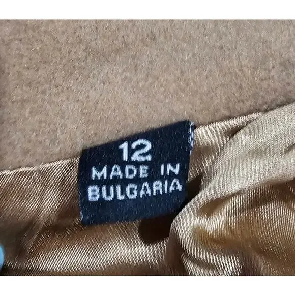 Marc New York Virgin Wool Cashmere Coat, Camel, Trench Andrew Marc Womens Sz 12 - Picture 10 of 11